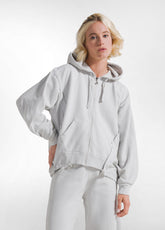 TUTA FELPA CON ZIP E CAPPUCCIO E PANTALONE IN FELPA GRIGIO - | DEHA