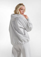 TUTA FELPA CON ZIP E CAPPUCCIO E PANTALONE IN FELPA GRIGIO - | DEHA