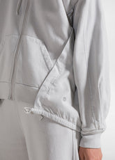 TUTA FELPA CON ZIP E CAPPUCCIO E PANTALONE IN FELPA GRIGIO - | DEHA