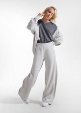 TUTA FELPA CON ZIP E CAPPUCCIO E PANTALONE IN FELPA GRIGIO - Comfort Sets | DEHA