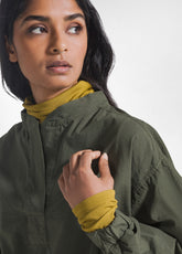 GREEN POPLIN BLOUSE - CAMO GREEN | DEHA