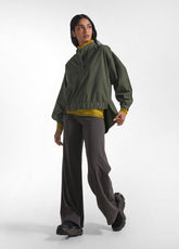 GREEN POPLIN BLOUSE - CAMO GREEN | DEHA