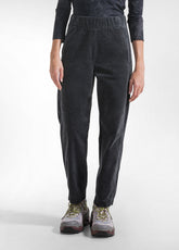 PANTALONE DRITTO IN VELLUTO STRETCH GRIGIO - LEAD | DEHA