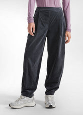 PANTALONE BALLOON IN VELLUTO STRETCH GRIGIO - LEAD | DEHA