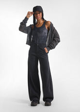 PANTALONE AMPIO IN DENIM NERO - BLACK | DEHA