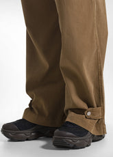 TUTA FELPA GIROCOLLO CLASSICA E PANTALONE PALAZZO MARRONE - | DEHA