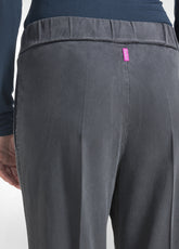PANTALONE DRITTO CON RISVOLTO GRIGIO - LEAD | DEHA