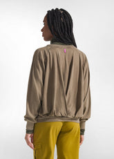 LONG SLEEVE T-SHIRT WITH BROWN FADE EFFECT - MOKA BROWN | DEHA