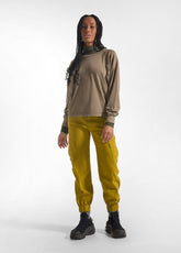 LONG SLEEVE T-SHIRT WITH BROWN FADE EFFECT - MOKA BROWN | DEHA