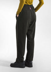 PANTALONE MORBIDO GESSATO NERO - BLACK | DEHA