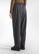 COMPLETO GIACCA IN FELPA E PANTALONE MORBIDO GESSATO GRIGIO - | DEHA