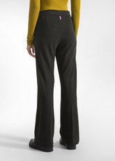 PANTALONE SIGARETTA GESSATO NERO - Pantaloni | DEHA