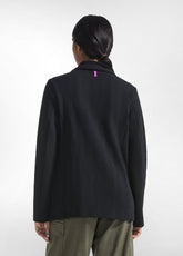 BLAZER IN JACQUARD SPINA DI PESCE NERO - BLACK | DEHA