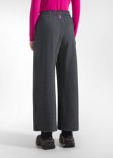 GREY HERRINGBONE JACQUARD WIDE TROUSERS - HERRINGBONE GREY | DEHA