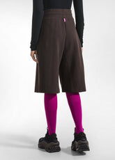 BERMUDA IN JACQUARD SPINA DI PESCE MARRONE - HERRINGBONE BROWN | DEHA