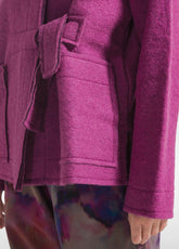 GIACCA KIMONO IN LANA COTTA ROSA - FUCHSIA | DEHA