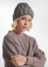 BERRETTO BICOLORE IN LANA E ALPACA GRIGIO - Accessori | DEHA