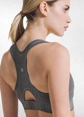 Schwarzes 7/8-Top und Leggings-Set mit Farbverlauf. - | DEHA