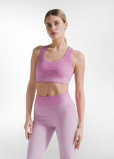 SET TOP SPORTIVO E LEGGINGS 7/8 EFFETTO FADE ROSA - Active Sets | DEHA