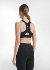 TOP SPORTIVO in TINTA UNITA NERO - BLACK | DEHA