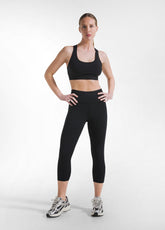 TOP SPORTIVO in TINTA UNITA NERO - Canotte e Reggiseni sportivi | DEHA