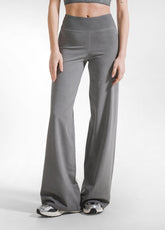 BLACK FADE EFFECT TOP AND WIDE-LEG PANTS SET - | DEHA