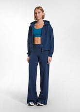 PANTALONI IN JERSEY STRETCH CON FONDO ELASTICIZZATO BLU - BLU NAVY | DEHA