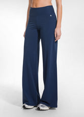 PANTALONI IN JERSEY STRETCH CON FONDO ELASTICIZZATO BLU - BLU NAVY | DEHA