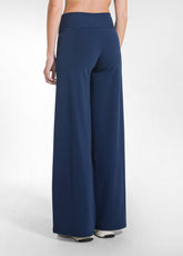 PANTALONI IN JERSEY STRETCH CON FONDO ELASTICIZZATO BLU - BLU NAVY | DEHA