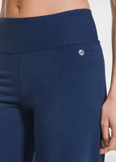 PANTALONI IN JERSEY STRETCH CON FONDO ELASTICIZZATO BLU - BLU NAVY | DEHA