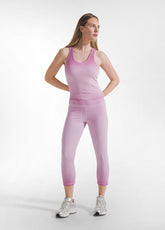 Faded Effect Racerback Top - Pink - MADE IN ITALY | DEHA