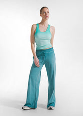 Faded Effect Racerback Top - Green - MADE IN ITALY | DEHA