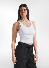 TOP VOGATORE TINTA UNITA BIANCO - Canotte e Reggiseni sportivi | DEHA
