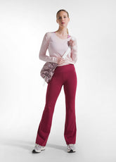 JAZZ PANTS IN SOLID COLOR STRETCH JERSEY WITH FLAR - MADE IN ITALY | DEHA