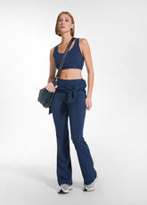 STRETCH JERSEY JAZZ PANTS - BLUE - BLU NAVY | DEHA