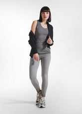 CANOTTA STRETCH EFFETTO SFUMATO CON SPALLINE LARGHE OTHER - FADED BLACK | DEHA