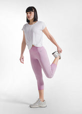 LEGGINGS 7/8 EFFETTO SFUMATO IN JERSEY STRETCH ROSA - FADED PINK | DEHA