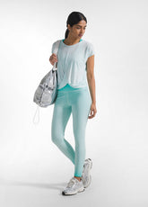 SET TOP SPORTIVO E LEGGINGS EFFETTO FADE VERDE - | DEHA