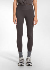 HIGH-WAISTED LEGGINGS IN STRETCH JERSEY - BROWN - COCOA BROWN | DEHA