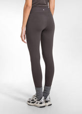 HIGH-WAISTED LEGGINGS IN STRETCH JERSEY - BROWN - COCOA BROWN | DEHA