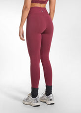 HIGH-WAISTED LEGGINGS IN STRETCH JERSEY - RED - CHERRY RED | DEHA