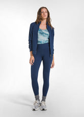 HIGH-WAISTED LEGGINGS IN STRETCH JERSEY - BLUE - BLU NAVY | DEHA