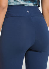 HIGH-WAISTED LEGGINGS IN STRETCH JERSEY - BLUE - BLU NAVY | DEHA