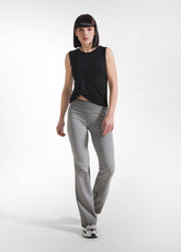 CANOTTA YOGA CON NODO FRONTALE NERO - BLACK | DEHA