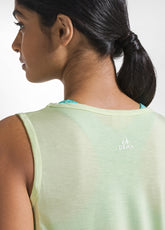 Yoga Tank Top With Front Knot - Yellow - LIME | DEHA