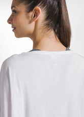 T-SHIRT YOGA OVERSIZE TINTA UNITA BIANCO - WHITE | DEHA