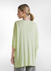Oversize Yoga T-Shirt Solid Color - Yellow - LIME | DEHA