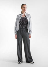 CANOTTA IN TULLE ALLOVER NERO - BLACK | DEHA