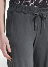 PANTALONI AMPI EFFETTO FADE NERO - BLACK | DEHA