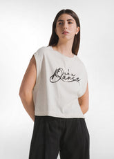 CANOTTA EFFETTO SFUMATO BEIGE - Summer Vibes | DEHA
